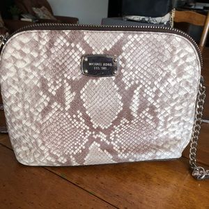 Michael Kors snake skin Cross body purse